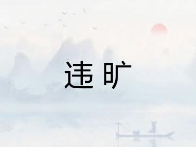 违旷