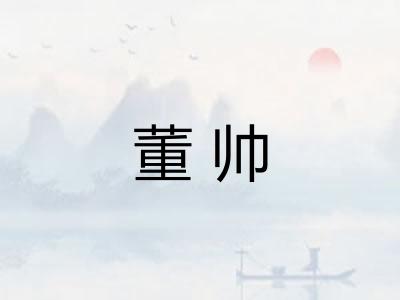 董帅