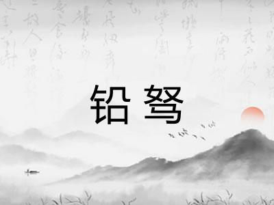 铅驽