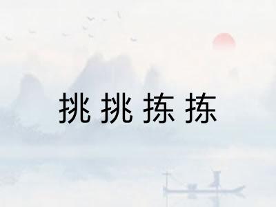 挑挑拣拣