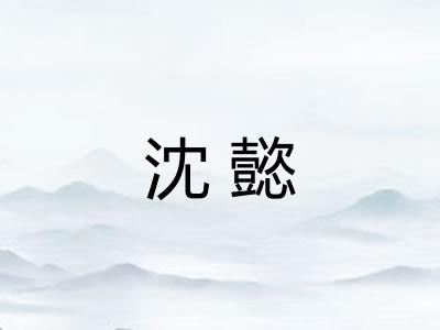 沈懿