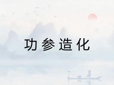 功参造化