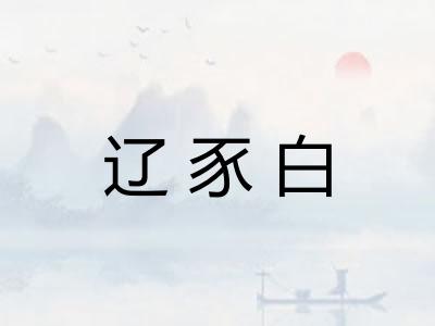 辽豕白