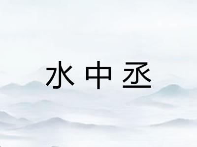 水中丞