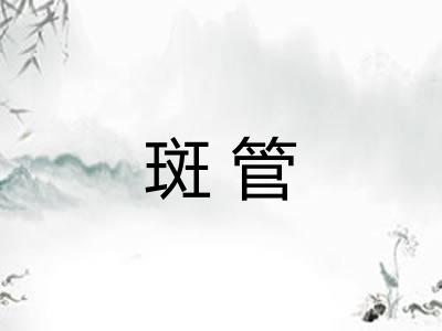 斑管