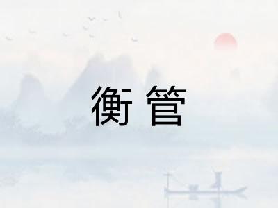 衡管