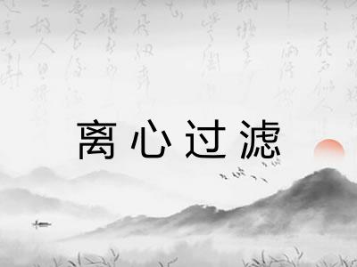 离心过滤