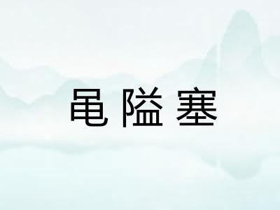 黾隘塞