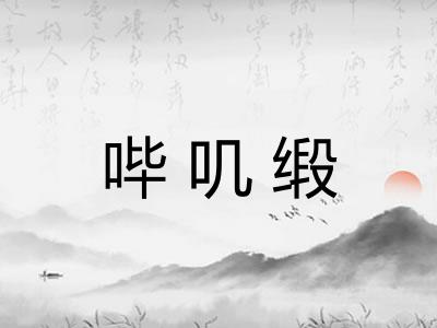 哔叽缎