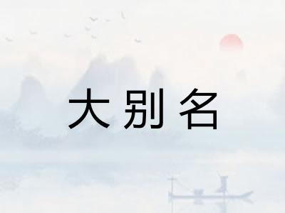 大别名