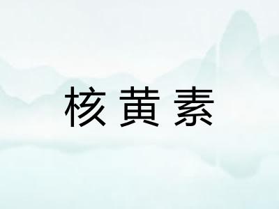 核黄素