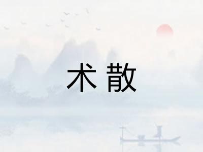 术散