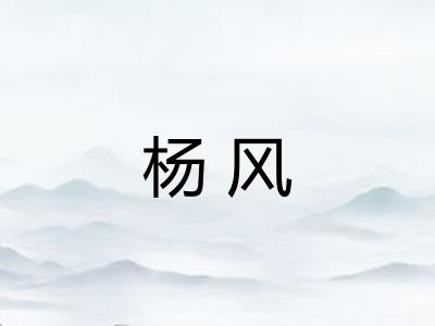 杨风