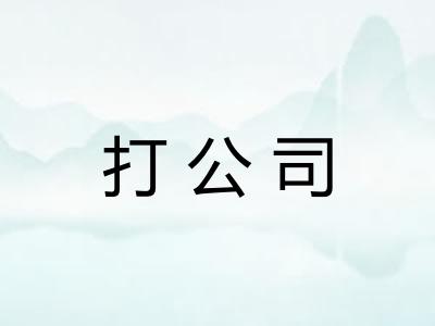 打公司