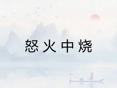 怒火中烧