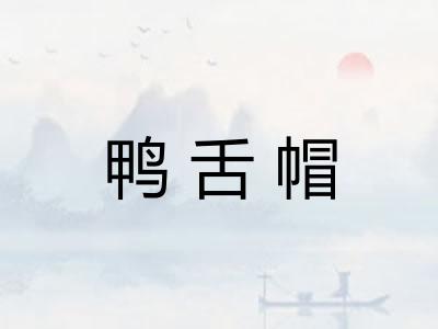 鸭舌帽