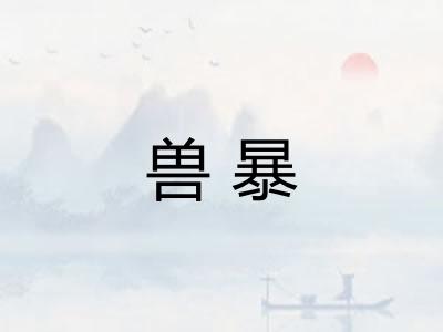 兽暴