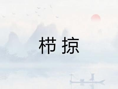 栉掠