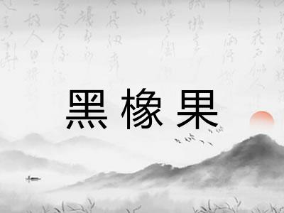 黑橡果