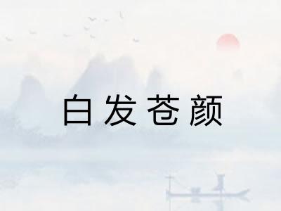 白发苍颜