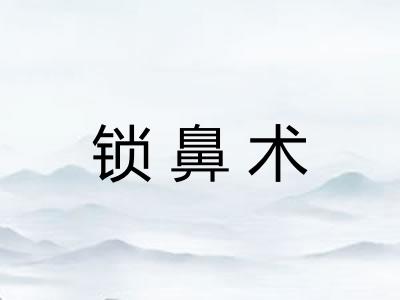 锁鼻术