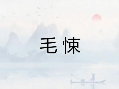 毛悚