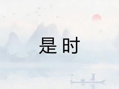 是时