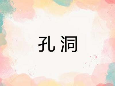 孔洞